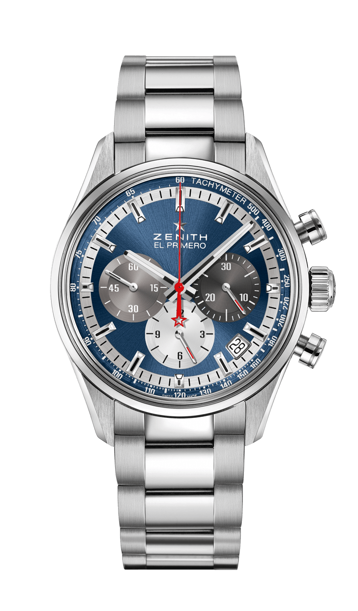 Zenith 03.2150.400/53.M2150 : El Primero Chronomaster 38 Stainless Steel / Blue / Bracelet