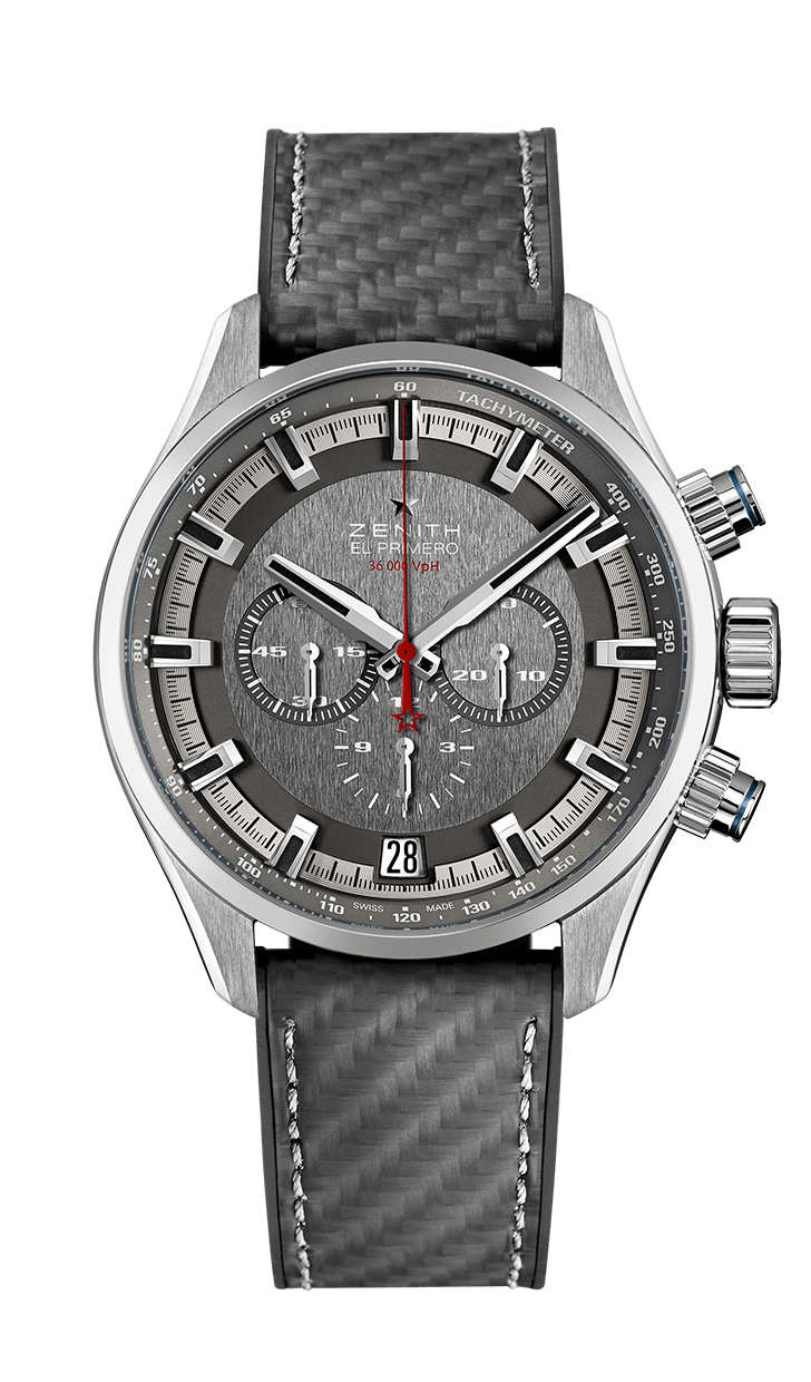 Zenith 03.2282.400/91.R578 : El Primero Sport Land Rover Bar Team Edition Stainless Steel / Slate / Rubber