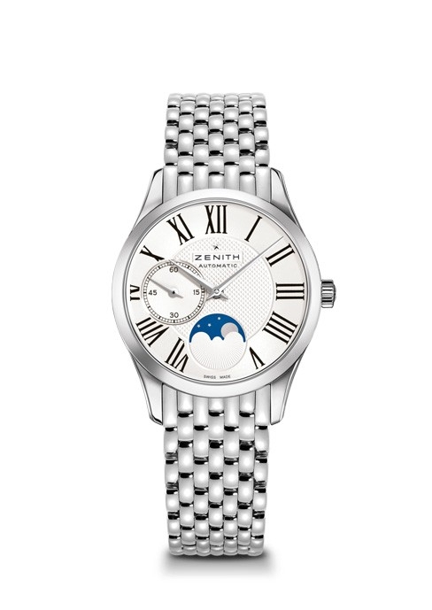 Zenith 03.2310.692/02.M2310 : Elite Ultra Thin Lady Moonphase Roman Bracelet