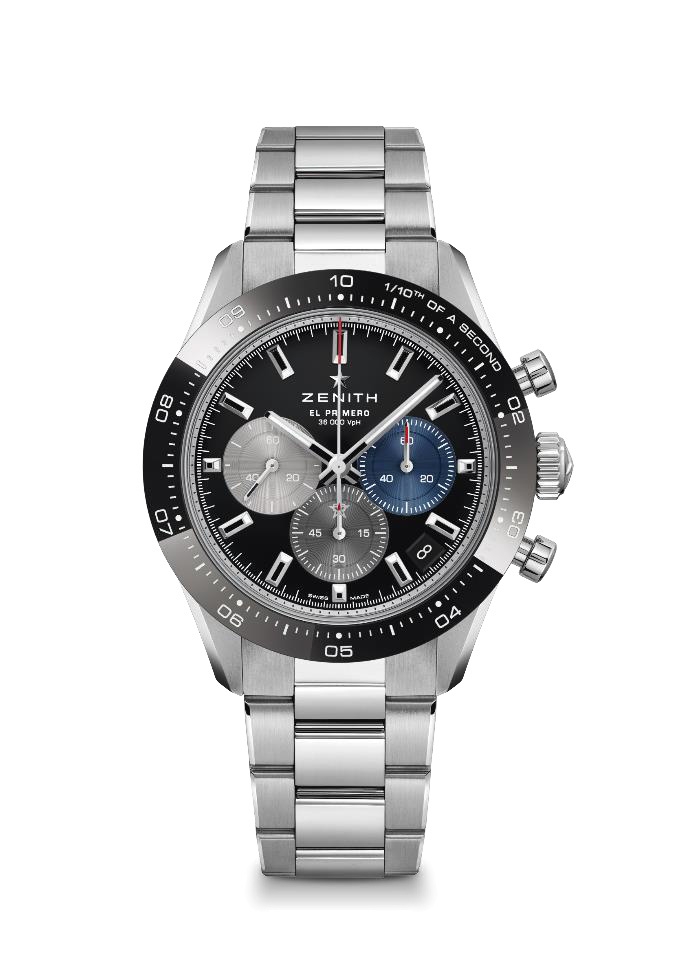 Zenith 03.3100.3600/21.M3100 : Chronomaster Sport Stainless Steel / Black / Bracelet
