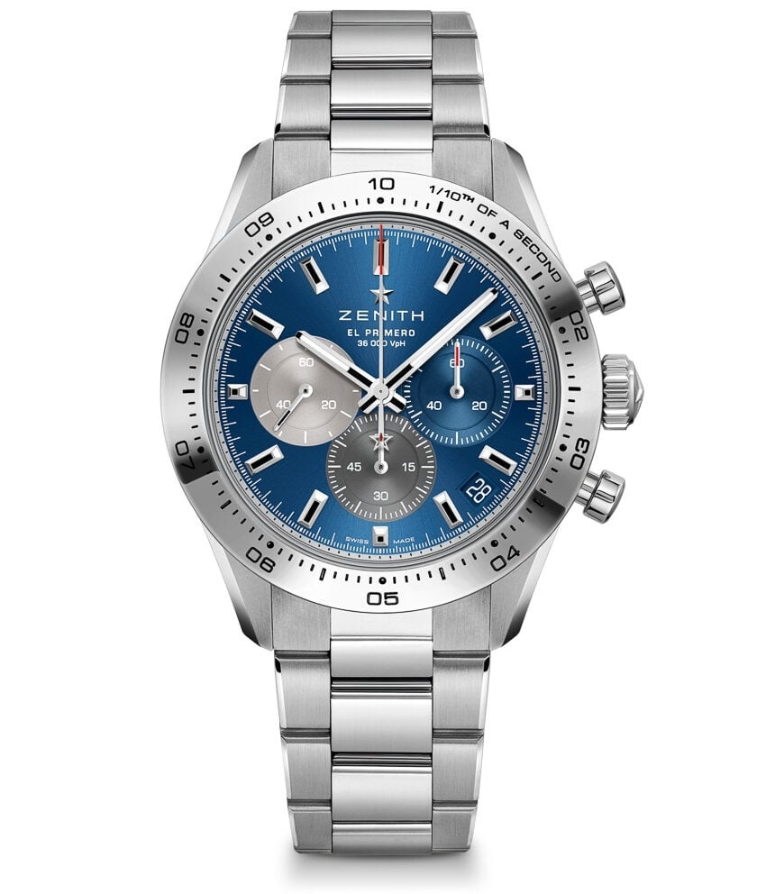 Zenith 03.3114.3600/51.M3100 : Chronomaster Sport Stainless Steel / Blue / Bracelet