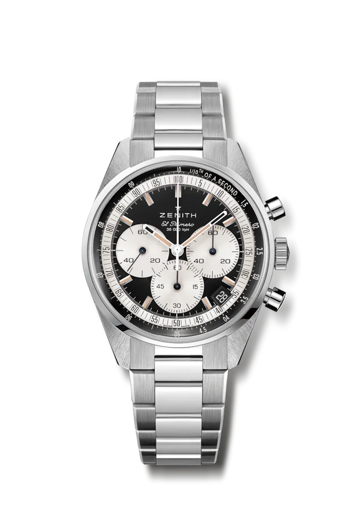Zenith 03.3200.3600/21.M3200 : Chronomaster Original Stainless Steel / Black / Bracelet