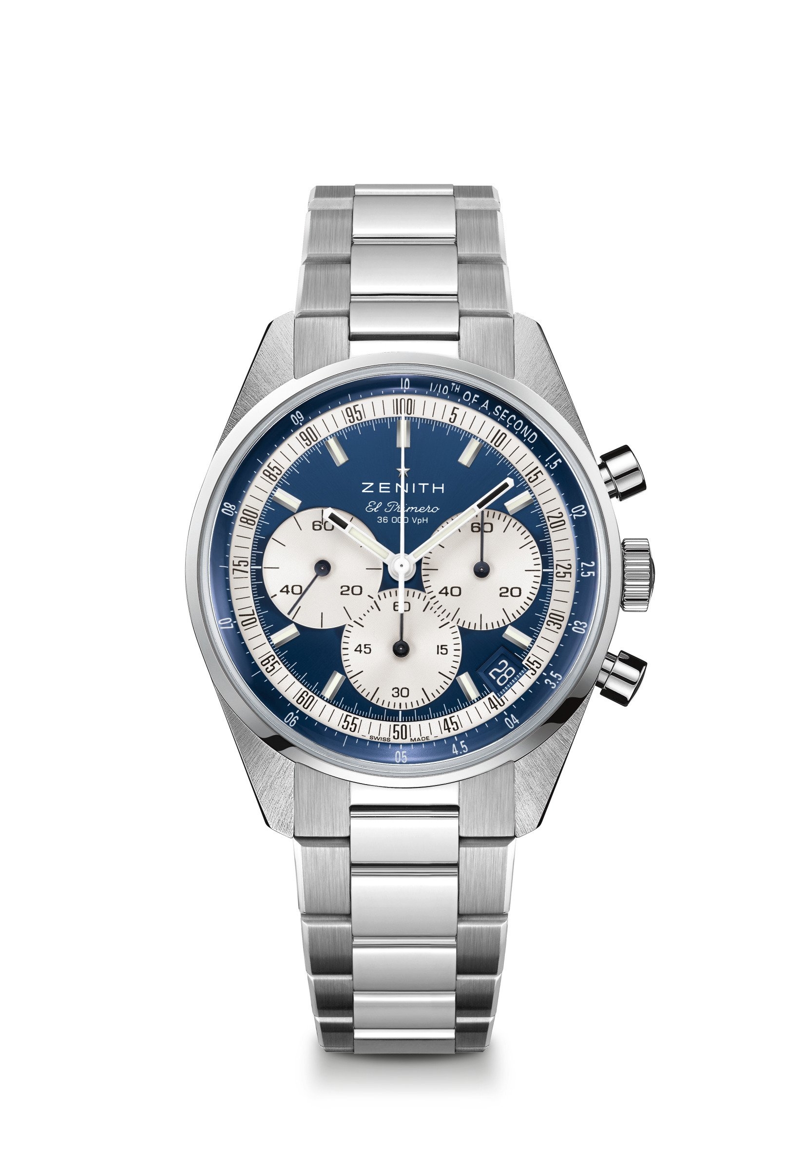 Zenith 03.3200.3600/51.M3200 : Chronomaster Original Stainless Steel / Blue / Bracelet / Boutique Edition