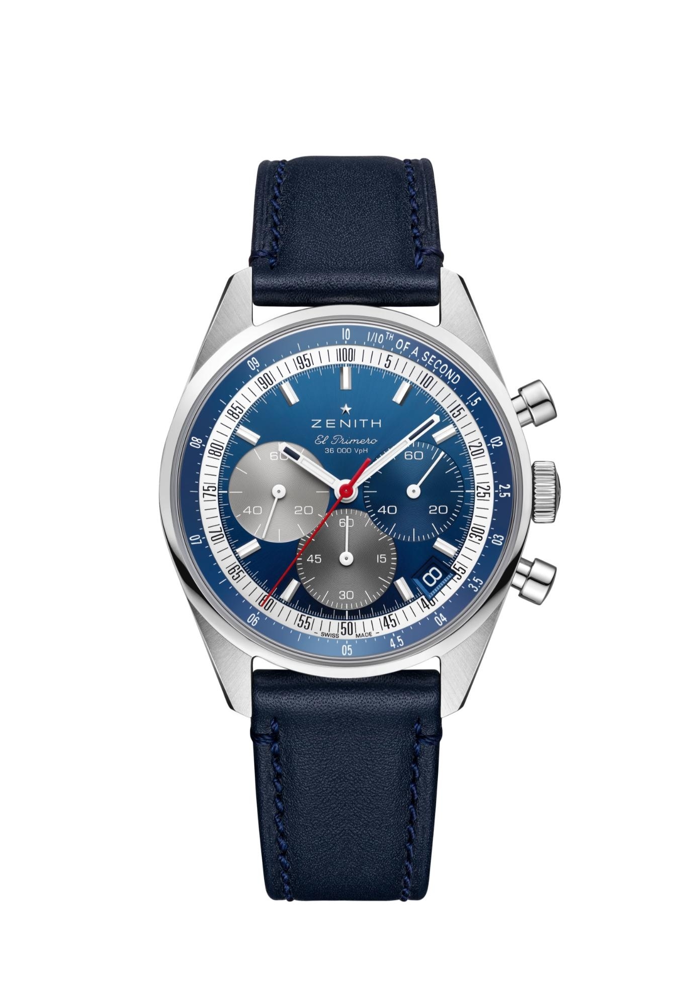 Zenith 03.3200.3600/52.C910 : Chronomaster Original Stainless Steel / Blue