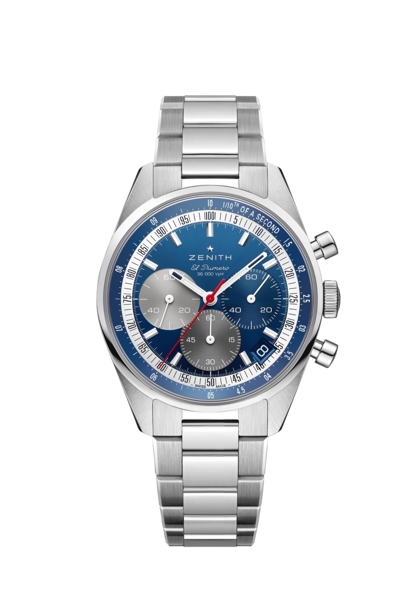 Zenith 03.3200.3600/52.M3200 : Chronomaster Original Stainless Steel / Blue / Bracelet