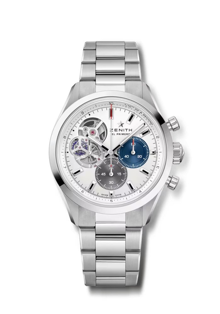 Zenith 03.3300.3604/69.M3300 : Chronomaster Open Stainless Steel / Silver / Bracelet