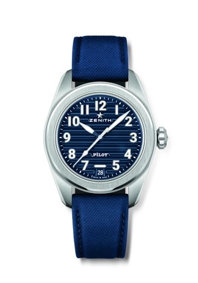 Zenith 03.4000.3620/51/I003 : PILOT Automatic Stainless Steel / Blue / Boutique Edition