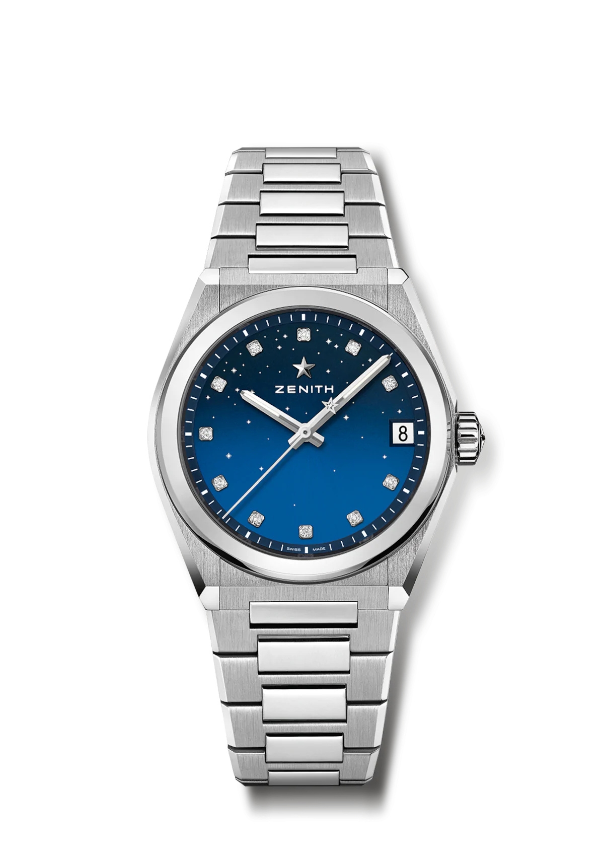 Zenith 03.9200.670/01.MI001 : Defy Midnight Stainless Steel / Blue