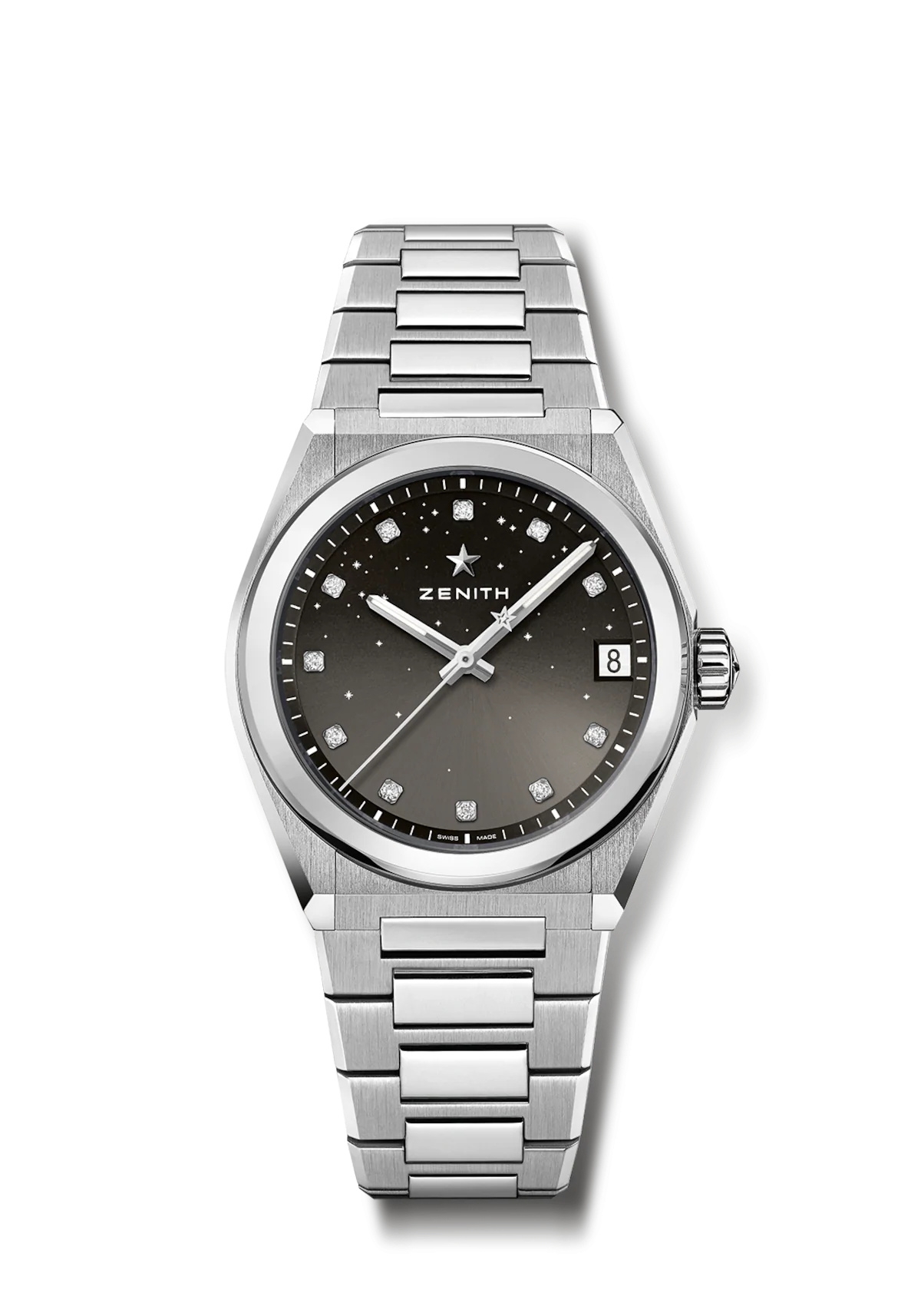 Zenith 03.9200.670/02.MI001 : Defy Midnight Stainless Steel / Grey