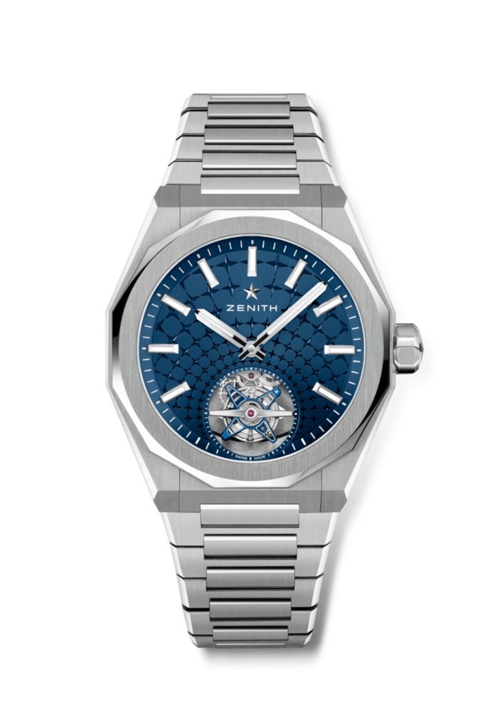 Zenith 03.9300.3630/51.I001 : Defy Skyline Tourbillon Stainless Steel / Blue