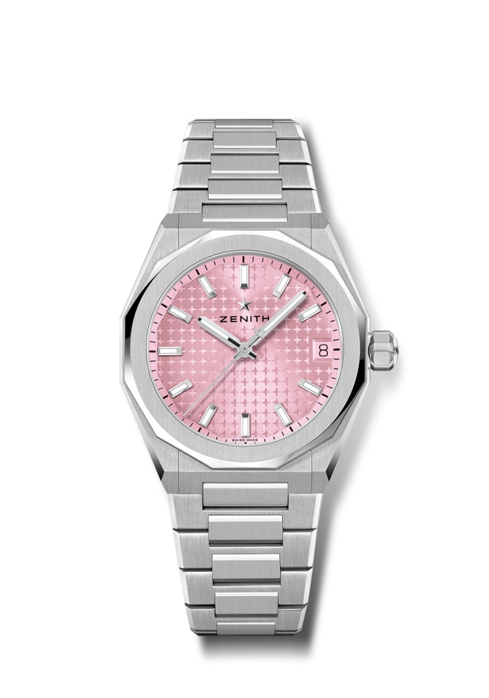 Zenith 03.9400.670/18.I001 : Defy Skyline 36 Stainless Steel / Pink