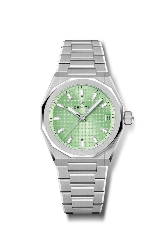 Zenith 03.9400.670/61.I001 : Defy Skyline 36 Stainless Steel / Green