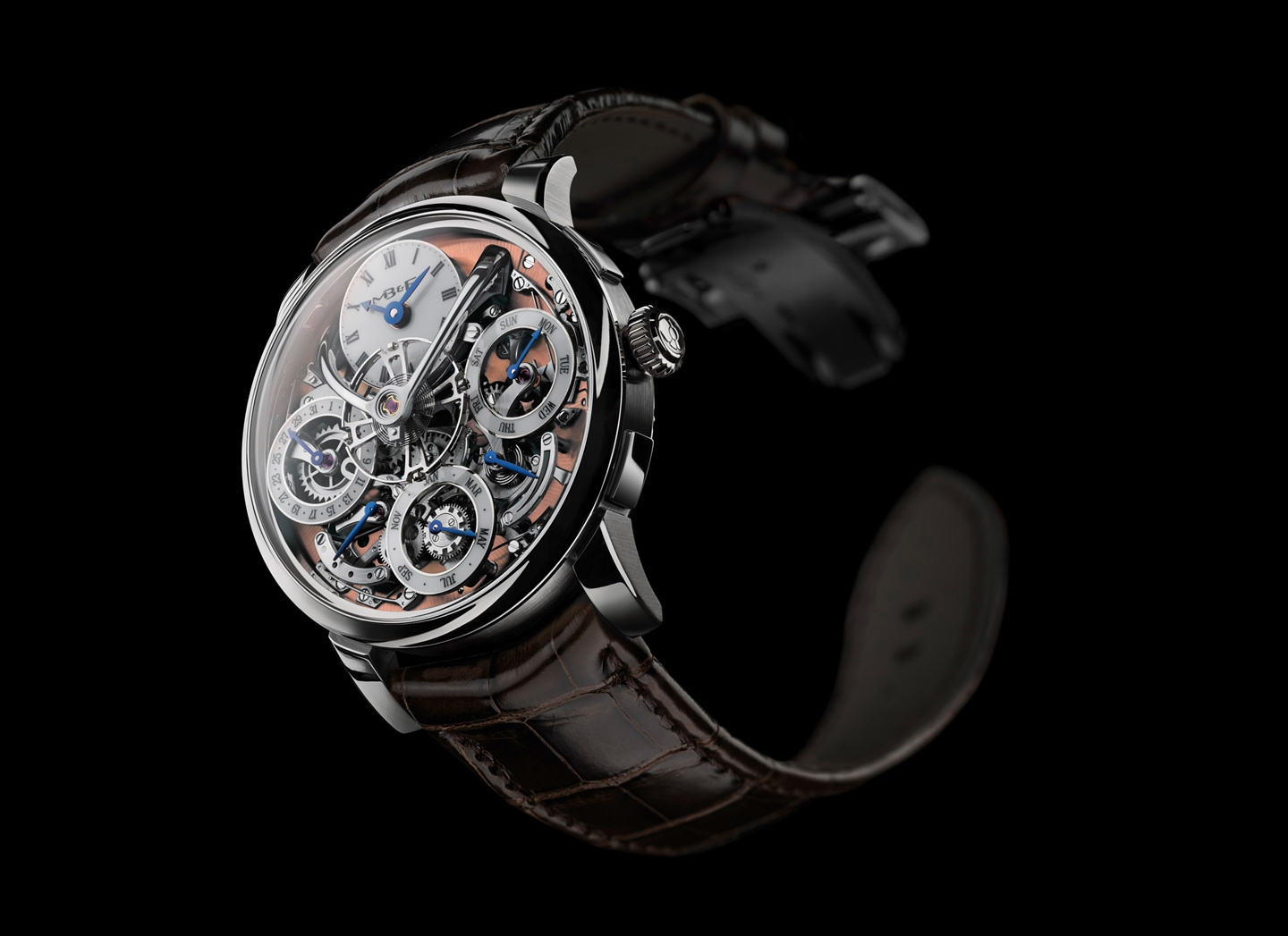 MB&F 03.SL.S : Legacy Machine Perpetual Stainless Steel / Salmon