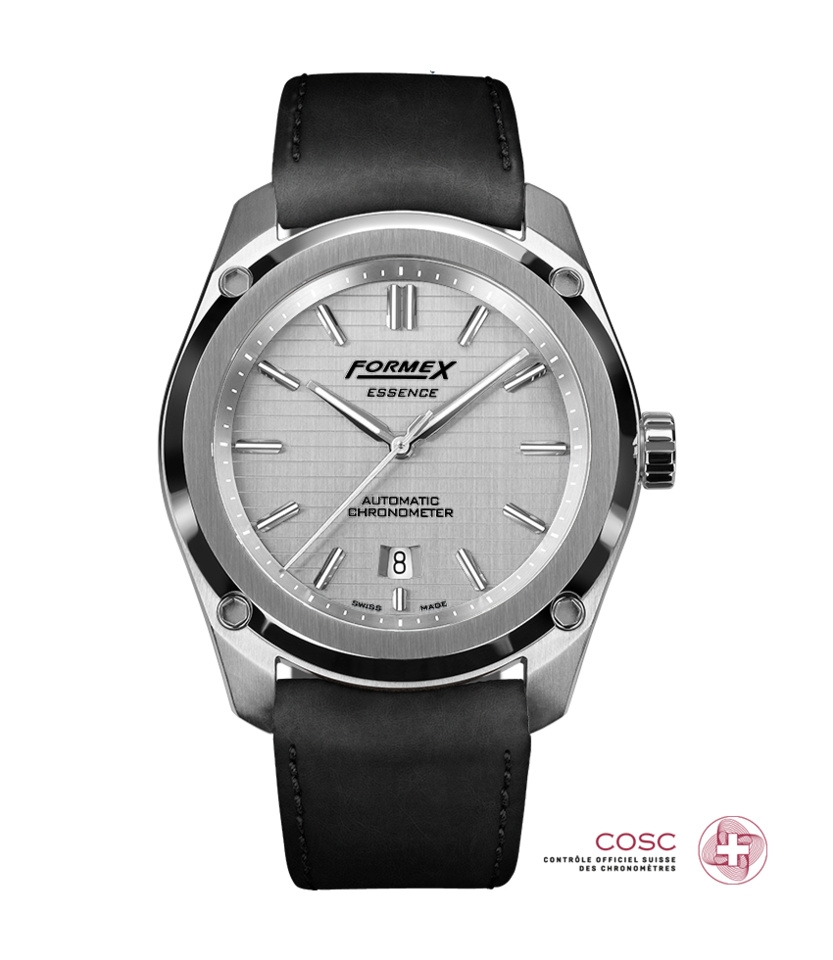 Formex 0330.1.6341.713 : Essence Automatic Chronometer Silver / Calf
