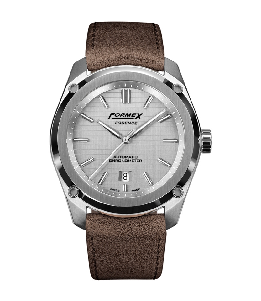 Formex 0330.1.6341.722 : Essence Automatic Chronometer Silver / Calf