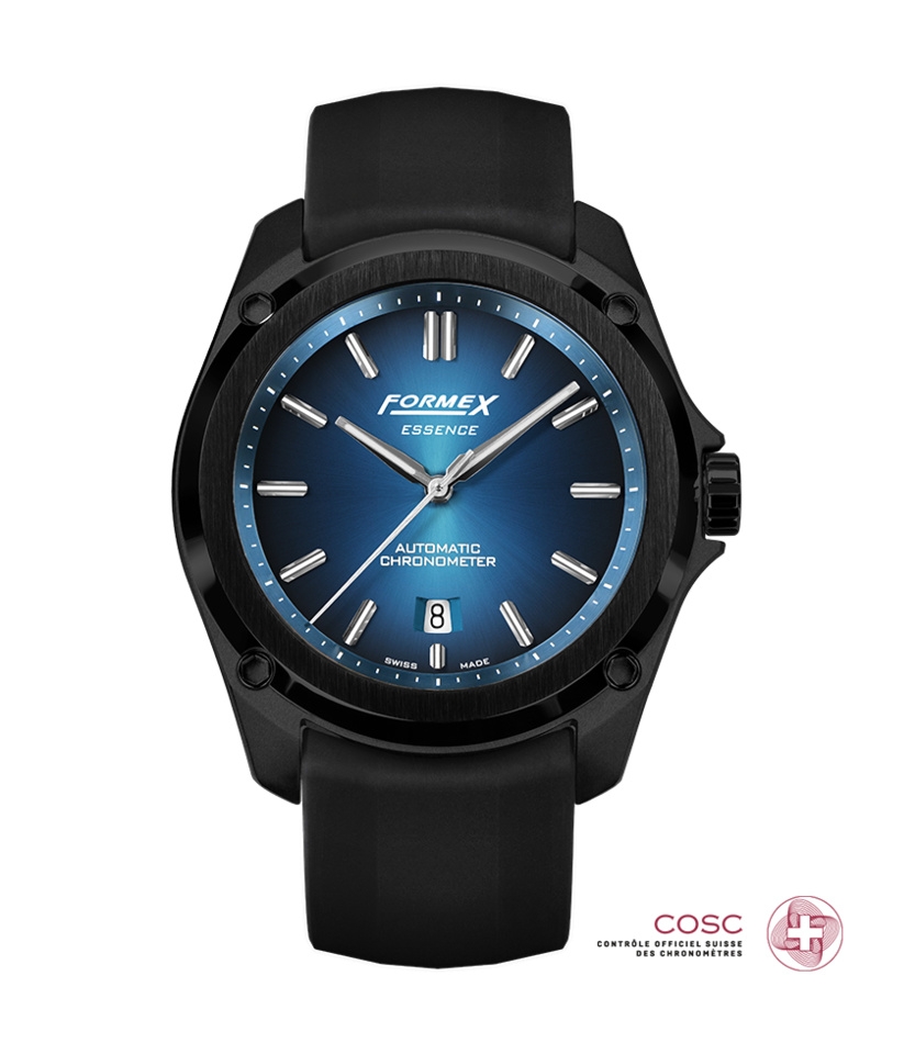 Formex 0330.4.6339.910 : Essence Leggera Automatic Chronometer Electric Blue  / Rubber
