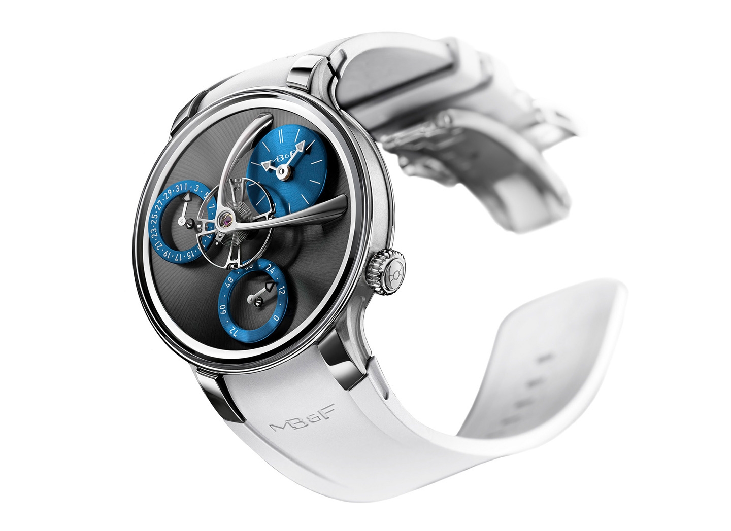 MB&F 04.TR.BLB : Legacy Machine Split Escapement Evo Beverly Hills