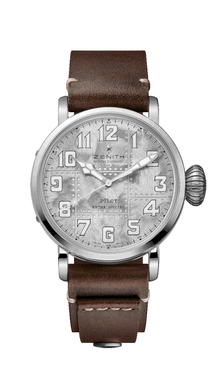 Zenith 05.2430.679/17.C902 : Pilot Type 20  Silver / Silver / Strap