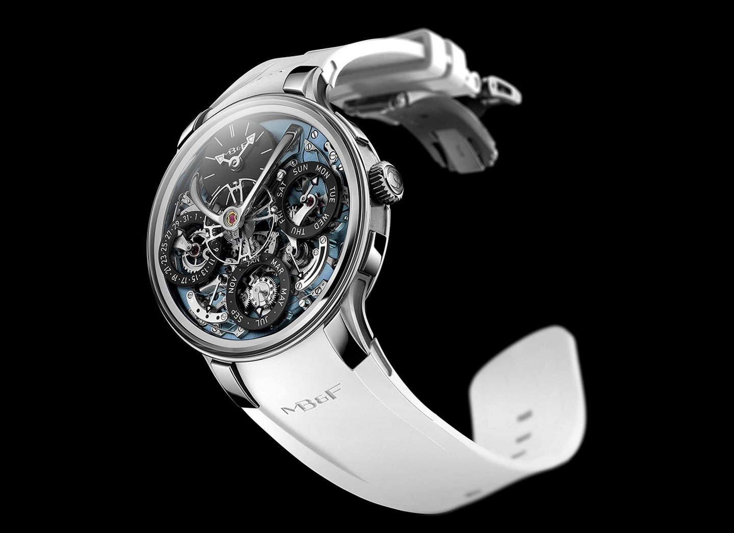 MB&F 07.TR.BU : Legacy Machine Perpetual Evo Ice Blue