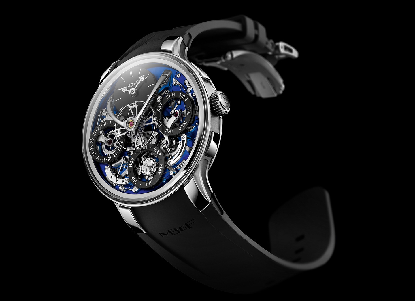 MB&F 07.ZR.BU : Legacy Machine Perpetual Evo Blue