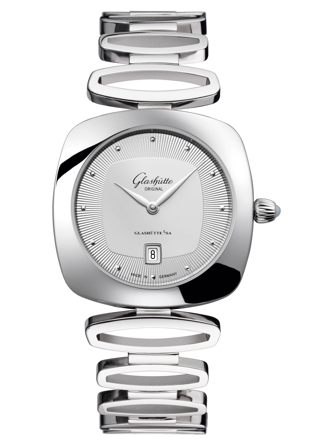 Glashütte Original 1-03-01-15-02-14 : Pavonina Date Stainless Steel / Silver / Bracelet