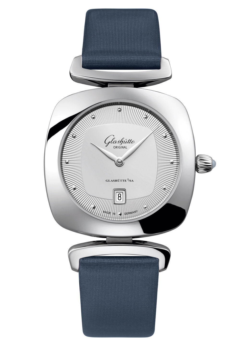 Glashütte Original 1-03-01-15-02-34 : Pavonina Date Stainless Steel / Silver / Calf - Folding