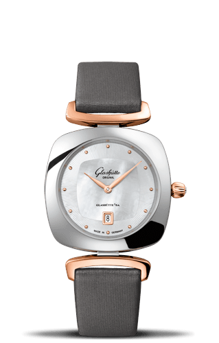 Glashütte Original 1-03-01-26-06-04 : Pavonina Date Stainless Steel / Red Gold / MOP