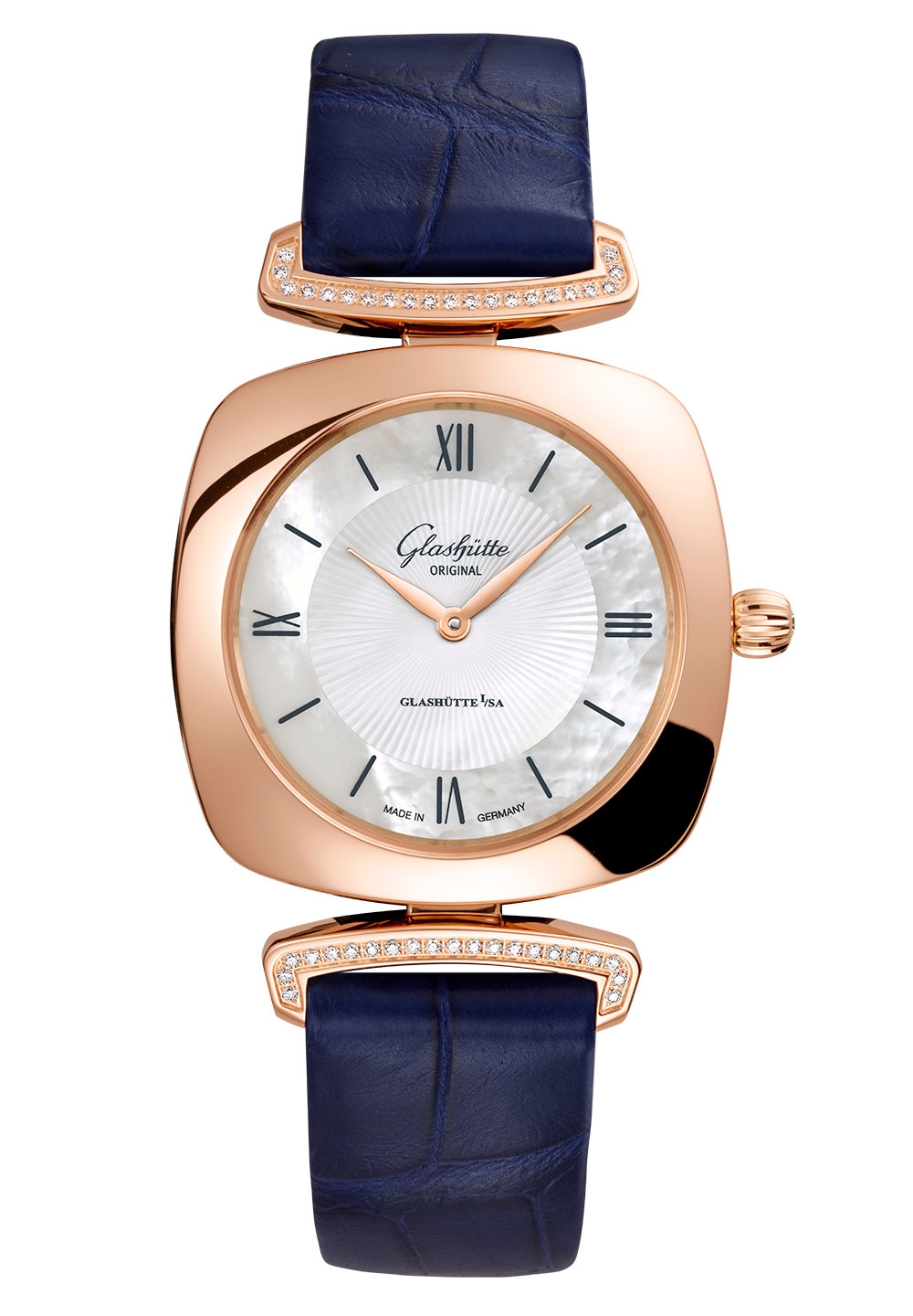 Glashütte Original 1-03-02-05-05-30 : Pavonina Red Gold / Diamond / MOP /  Alligator