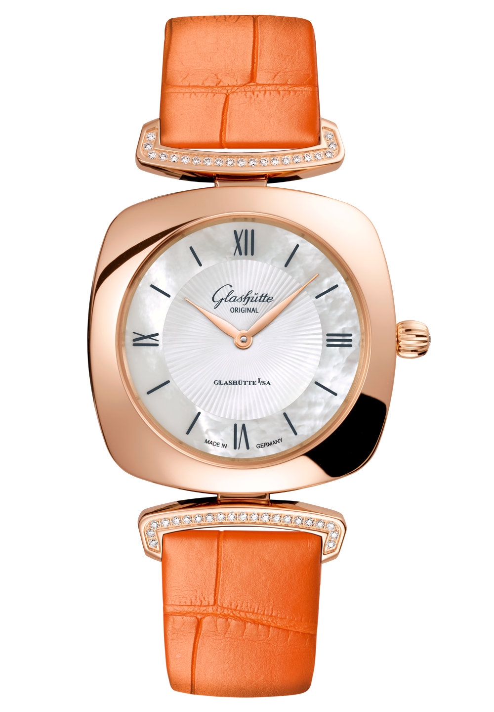 Glashütte Original 1-03-02-05-05-31 : Pavonina Red Gold / Diamond / MOP /  Alligator