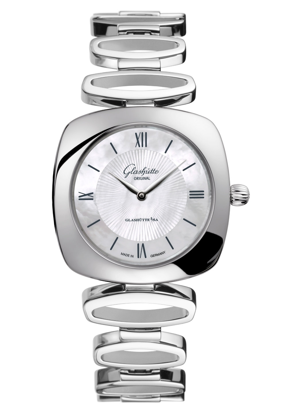 Glashütte Original 1-03-02-05-12-14 : Pavonina Stainless Steel / MOP / Bracelet