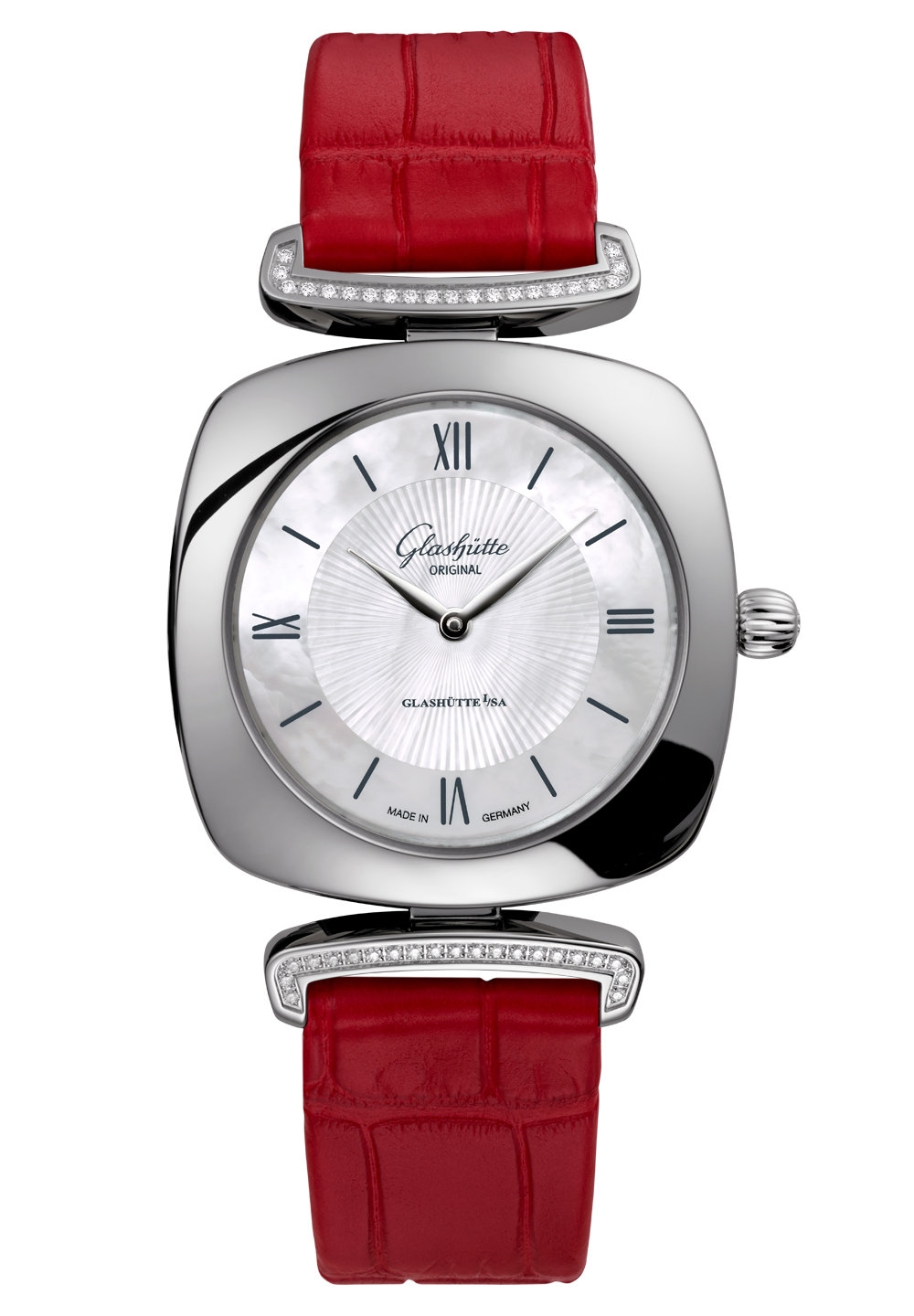 Glashütte Original 1-03-02-05-12-30 : Pavonina Stainless Steel / Diamond / MOP / Alligator