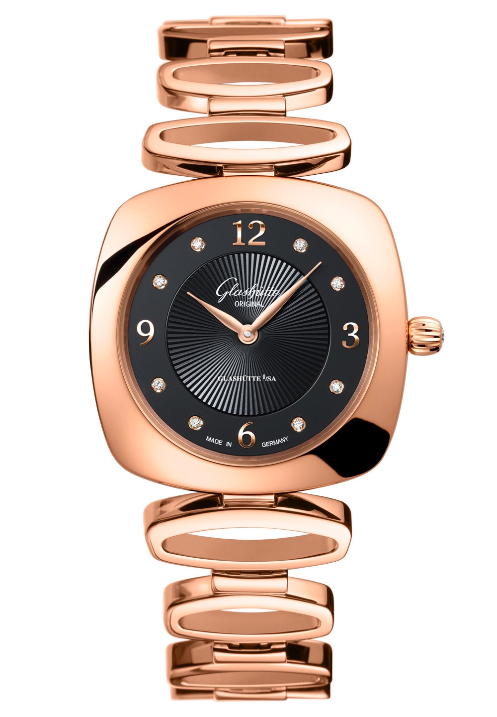Glashütte Original 1-03-02-09-05-14 : Pavonina Red Gold / Black / Bracelet