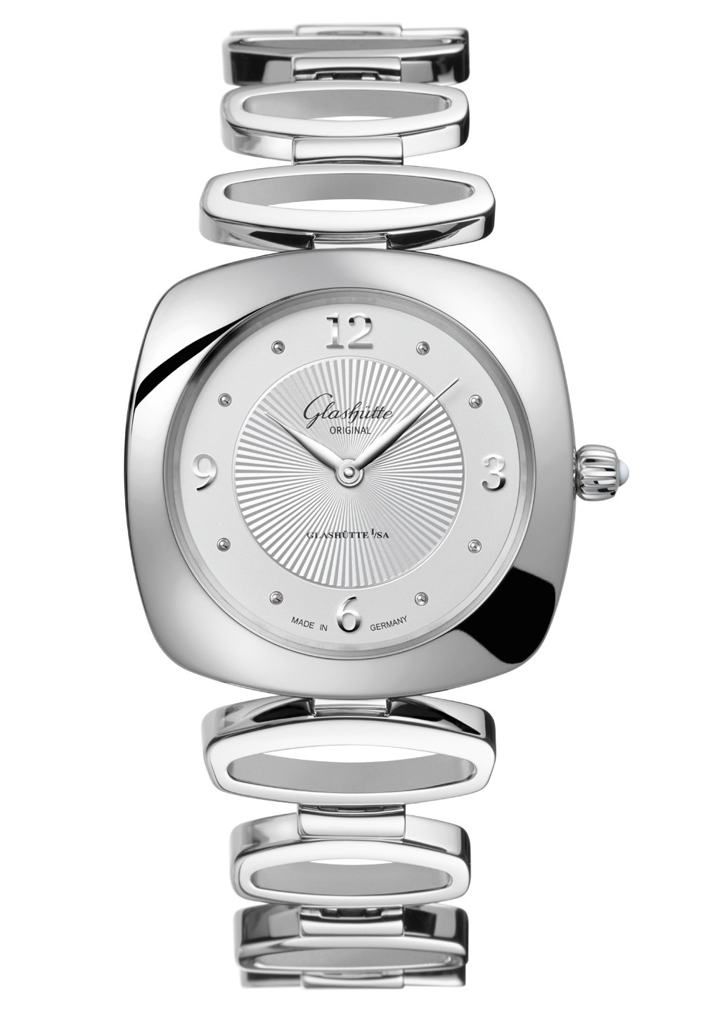 Glashütte Original 1-03-02-10-02-14 : Pavonina Stainless Steel / Silver / Bracelet