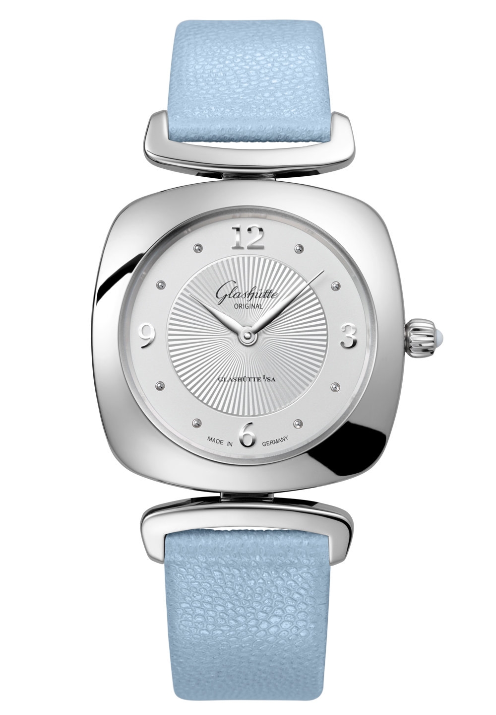 Glashütte Original 1-03-02-10-02-34 : Pavonina Stainless Steel / Silver / Calf