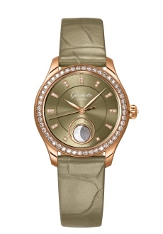 Glashütte Original 1-35-14-05-15-04 : Lady Serenade Luna Red Gold - Diamond / Green