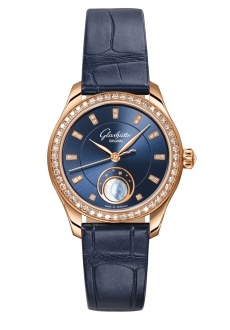 Glashütte Original 1-35-14-06-15-04 : Lady Serenade Luna Red Gold - Diamond / Blue