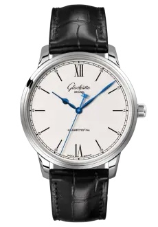 Glashütte Original 1-36-01-01-02-61 : Senator Excellence Stainless Steel / Silver / Alligator - Folding