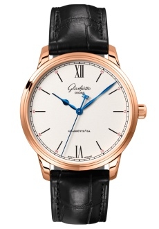 Glashütte Original 1-36-01-02-05-61 : Senator Excellence Red Gold / Silver / Alligator - Folding