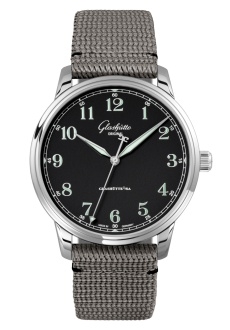 Glashütte Original 1-36-01-03-02-66 : Senator Excellence Stainless Steel / Black / Synthetic - Folding