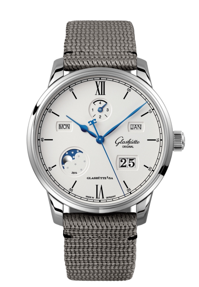 Glashütte Original 1-36-02-01-02-36 : Senator Perpetual Calendar Stainless Steel / Silver / Synthetic