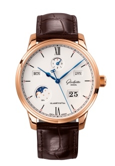 Glashütte Original 1-36-02-02-05-61 : Senator Excellence Perpetual Calendar Red Gold / Silver / Alligator - Folding