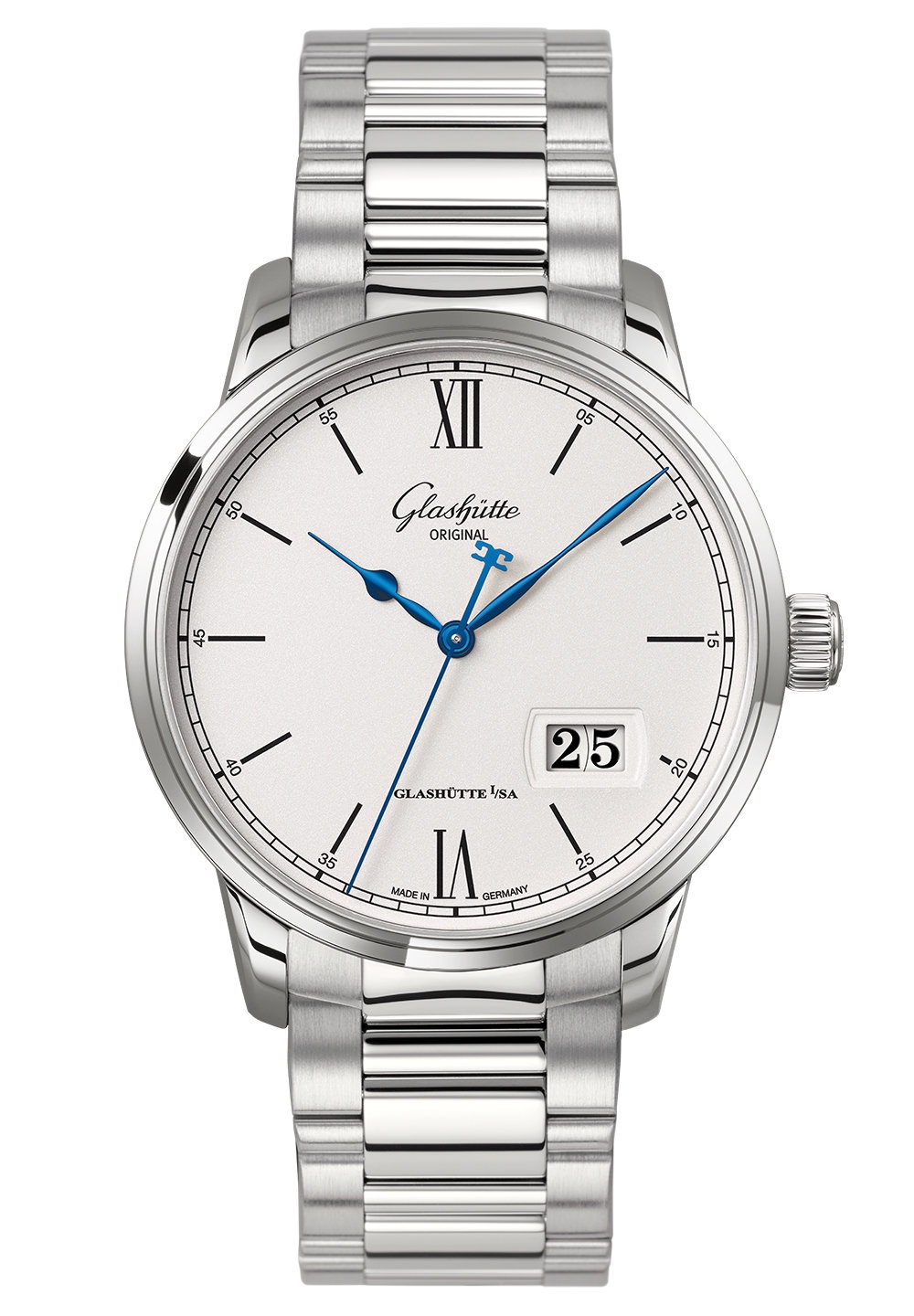 Glashütte Original 1-36-03-01-02-70 : Senator Excellence Panorama Date Stainless Steel / Silver / Bracelet