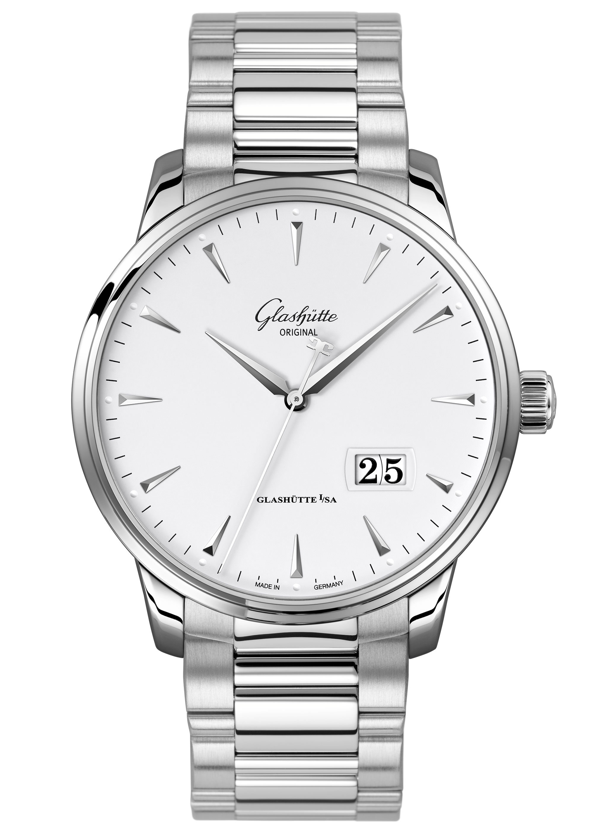 Glashütte Original 1-36-03-05-02-70 : Senator Excellence Panorama Date Stainless Steel / Silver / Bracelet