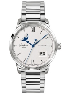 Glashütte Original 1-36-04-01-02-71 : Senator Excellence Panorama Date Moonphase Stainless Steel / Silver / Bracelet