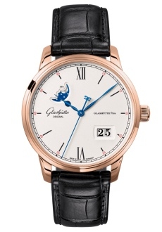 Glashütte Original 1-36-04-02-05-61 : Senator Excellence Panorama Date Moonphase Red Gold / Silver / Alligator / Folding