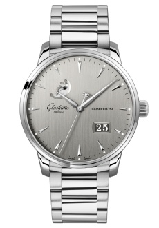 Glashütte Original 1-36-04-03-02-71 : Senator Excellence Panorama Date Moonphase Stainless Steel / Grey / Bracelet