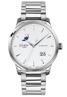 Glashütte Original 1-36-04-05-02-71 : Senator Excellence Panorama Date Moonphase Stainless Steel / Silver / Bracelet