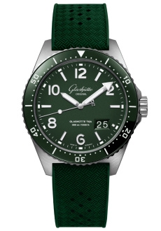 Glashütte Original 1-36-13-07-83-33 : SeaQ Panorama Date Stainless Steel / Green / Rubber - Folding
