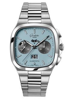 Glashütte Original 1-37-02-13-02-70 : Seventies Chronograph Panorama Date Ocean Breeze / Bracelet