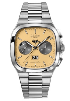 Glashütte Original 1-37-02-14-02-70 : Seventies Chronograph Panorama Date Golden Bay / Bracelet